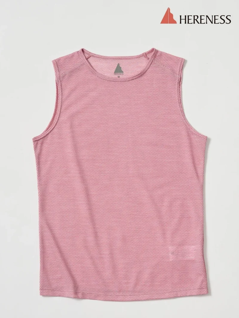 Women's Wool Mesh Tank #BORDEAUX｜HERENESS