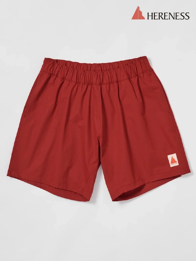 Sugarcane Shorts #Crimson Red [hm-20001]｜HERENESS