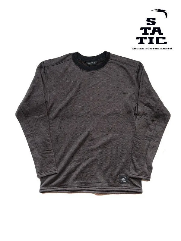 Adrift Crew #Off Black [25501]｜STATIC