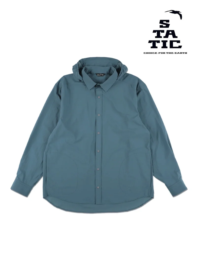 Merced River Hood Shirts #Blue Slate [35202]｜STATIC