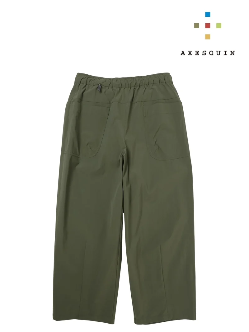 ソフトシェルのカーブパンツ #オリーブネズミ [22048]｜AXESQUIN