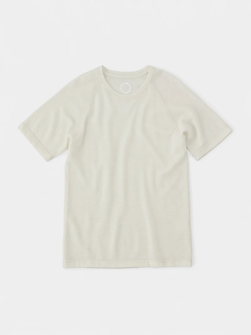 DF Mesh Merino T-shirt #Off White｜山と道