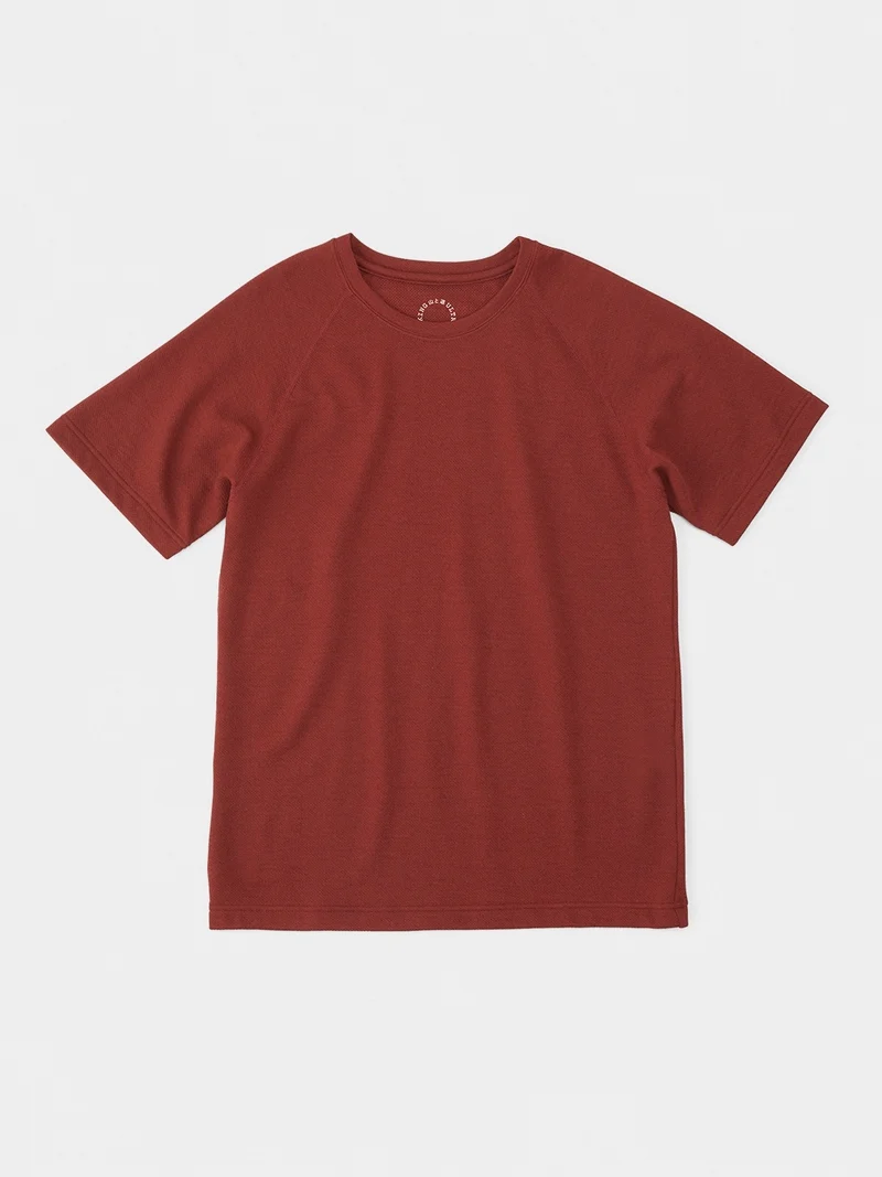 DF Mesh Merino T-shirt #Brick Red｜山と道