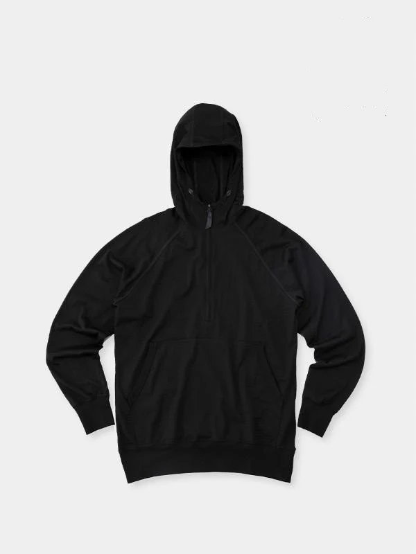 100% Merino Hoody #Black｜山と道