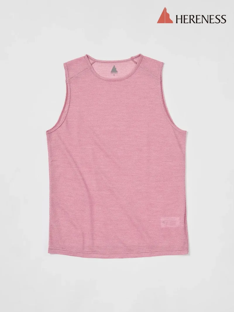 Wool Mesh Tank #BORDEAUX｜HERENESS