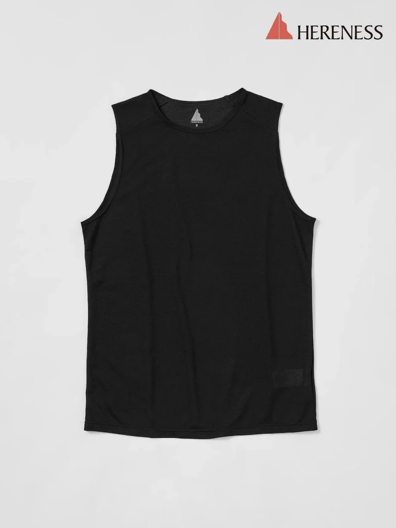 Wool Mesh Tank #BLACK｜HERENESS