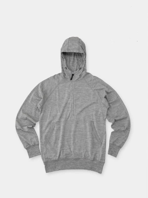 100% Merino Hoody #Gray Marl｜山と道