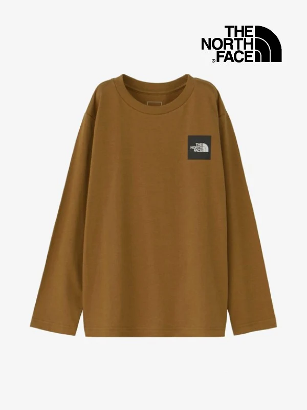 Kid's L/S Small Square Logo Tee #UB [NTJ32357]｜THE NORTH FACE
