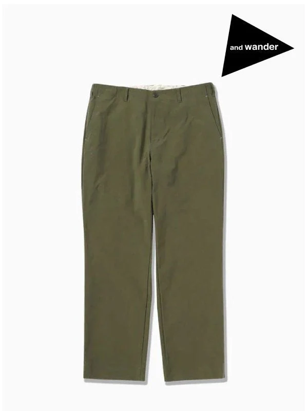 nylon chino pants #Khaki [5742282388] ｜andwander