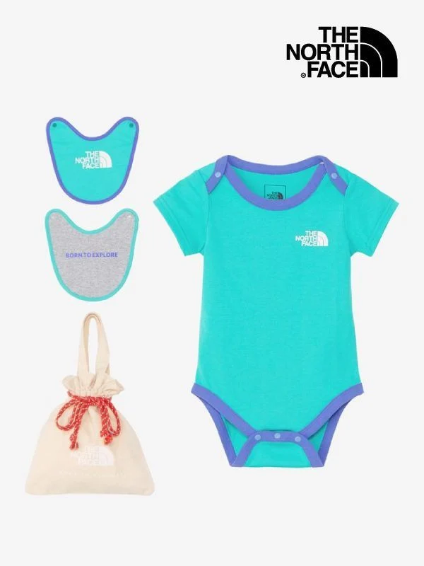 BABY S/S ROMPE 2P BIB #GA [NTB12354]｜THE NORTH FACE