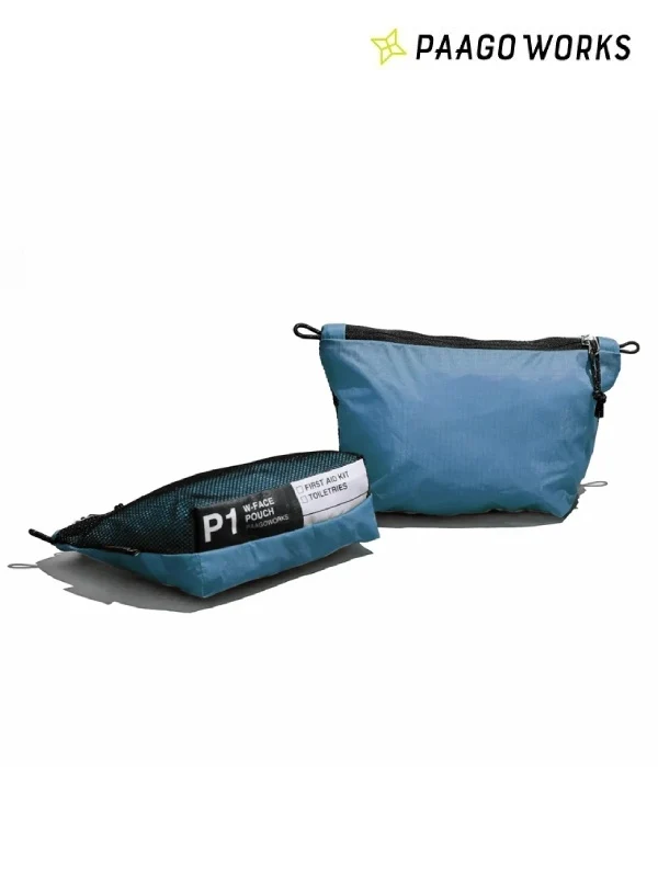 W-FACE ポーチ1 #BLUE [US101BLU]｜PAAGO WORKS