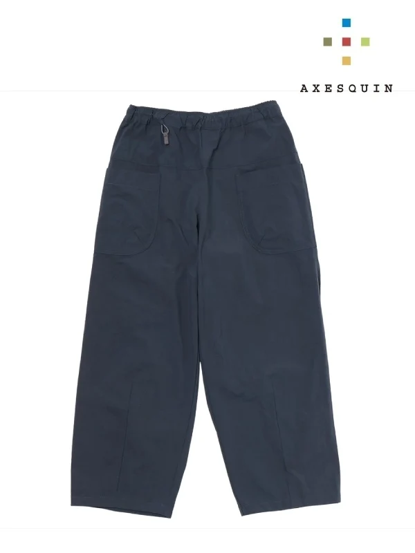 ヴィンテージナイロンのカーブパンツ #アオニビ [022040]｜AXESQUIN
