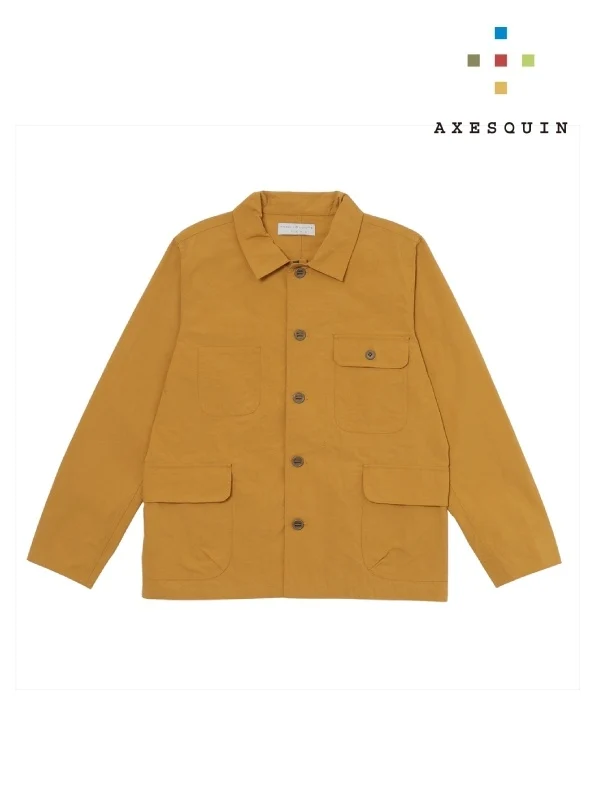 ヴィンテージナイロンのカバーオール #カラシイロ [021104]｜AXESQUIN
