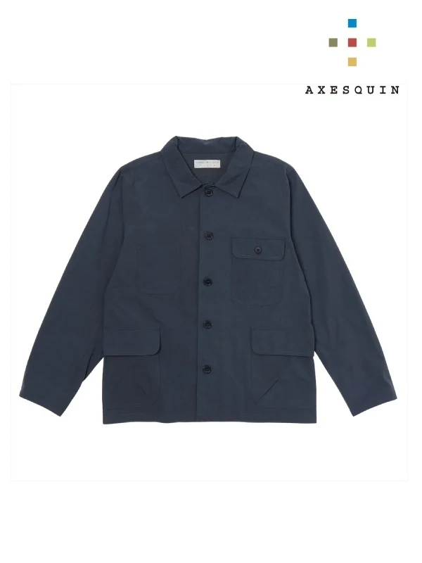 ヴィンテージナイロンのカバーオール #アオニビ [021104]｜AXESQUIN