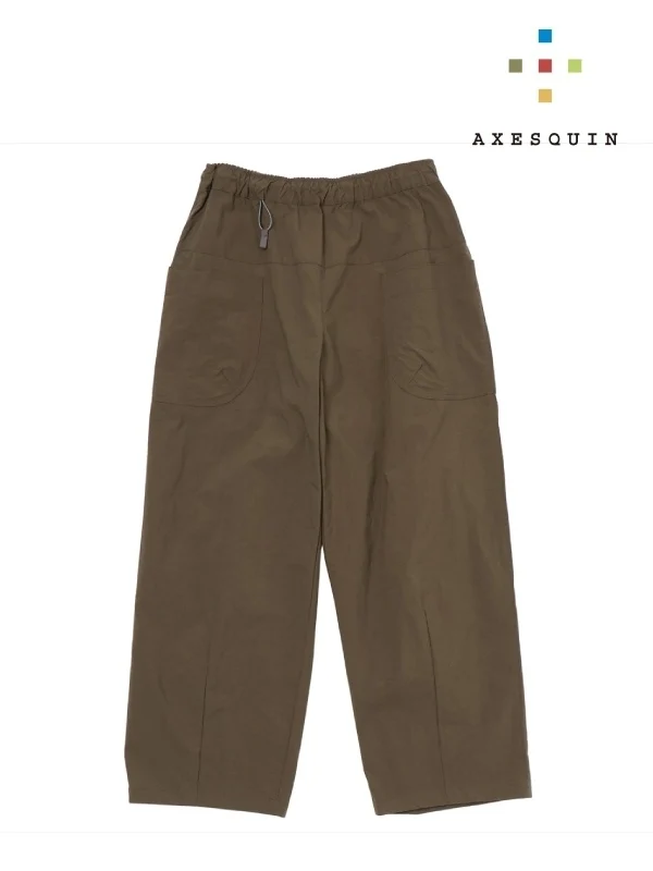 ヴィンテージナイロンのカーブパンツ #センザイチャ [022040]｜AXESQUIN