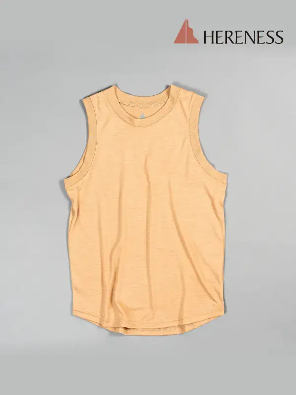 Dry Wool Tank #Camel Brown [hm-10004]｜HERENESS