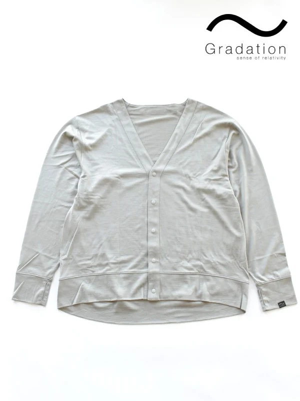 With Cardigan #LITE GRAY [GR420201]｜Gradation