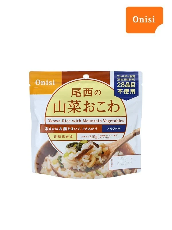 尾西の山菜おこわ 1食 100g [7008802006]｜尾西食品