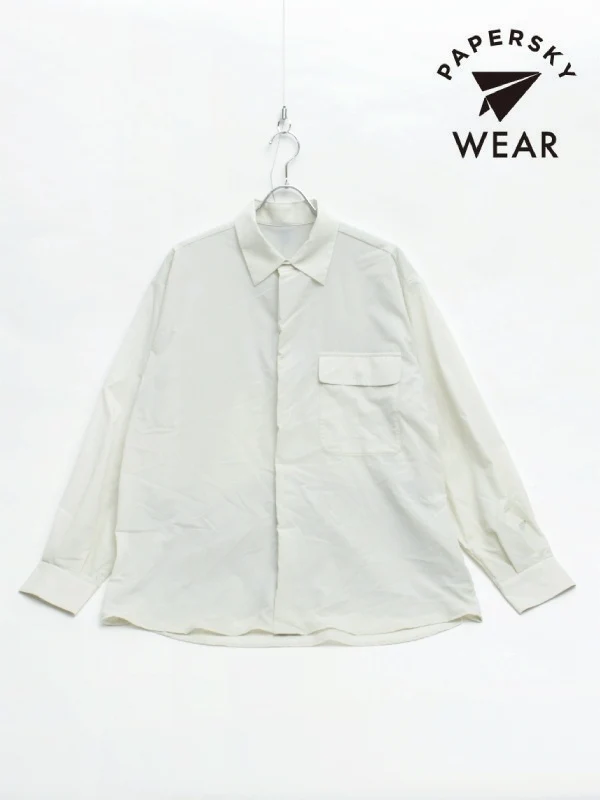 WIND BIG SHIRT #04 ECRU [PS251016]｜PAPERSKY WEAR