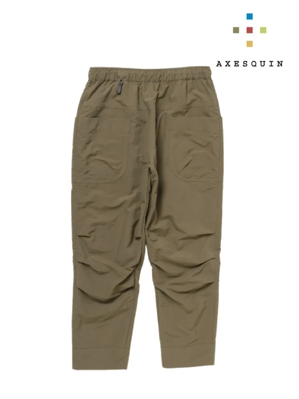 タッサーナイロンのパンツ #オリーブネズミ [22037]｜AXESQUIN