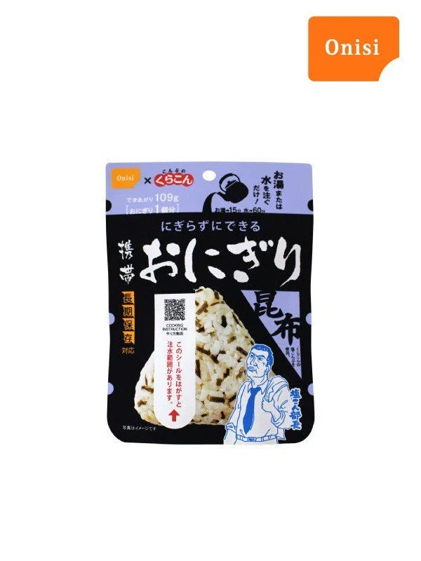 尾西の携帯おにぎり 昆布 [70088140478]｜尾西食品