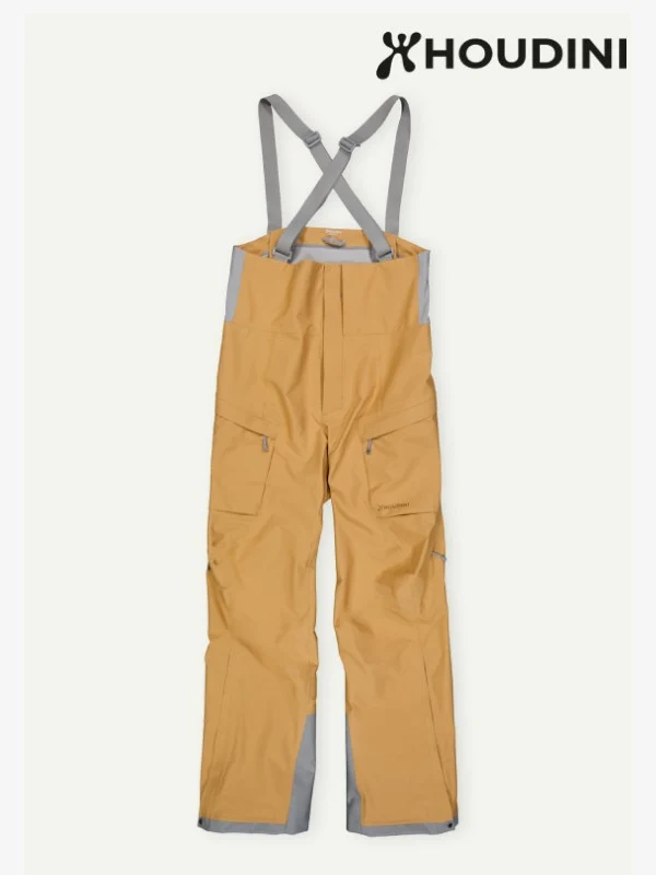 Men's Rollercoaster Bib Pants #Sand Dune [800062]｜HOUDINI