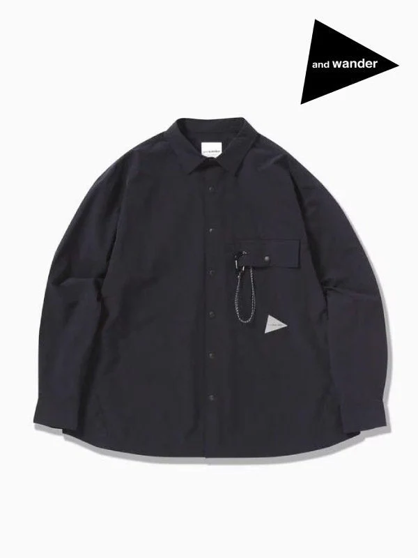 Women's light w cloth shirt #navy [5743283071] ｜andwander