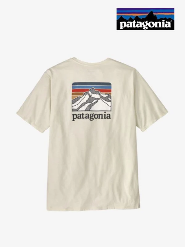 Men's Line Logo Ridge Pocket Responsibili-Tee #BCW [38511]｜patagonia