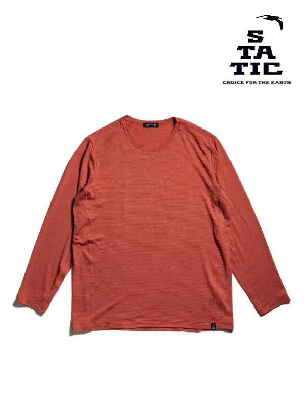 Men's All Elevation L/S Shirts #Smoked Pink [100423]｜STATIC