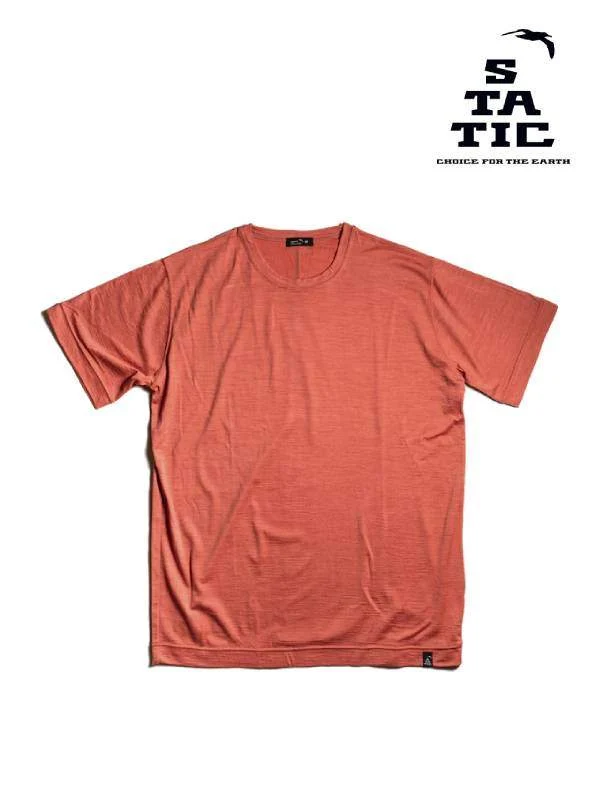 Men's RAW LW S/S Shirts #Smoked Pink [100623]｜STATIC