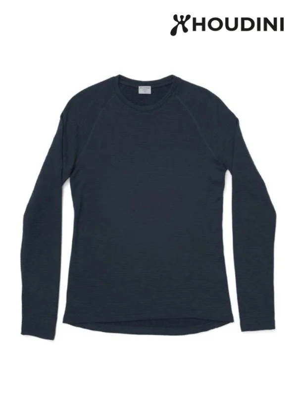 Women's Desoli Thermal Crew #Blue Illusion [840024]｜HOUDINI