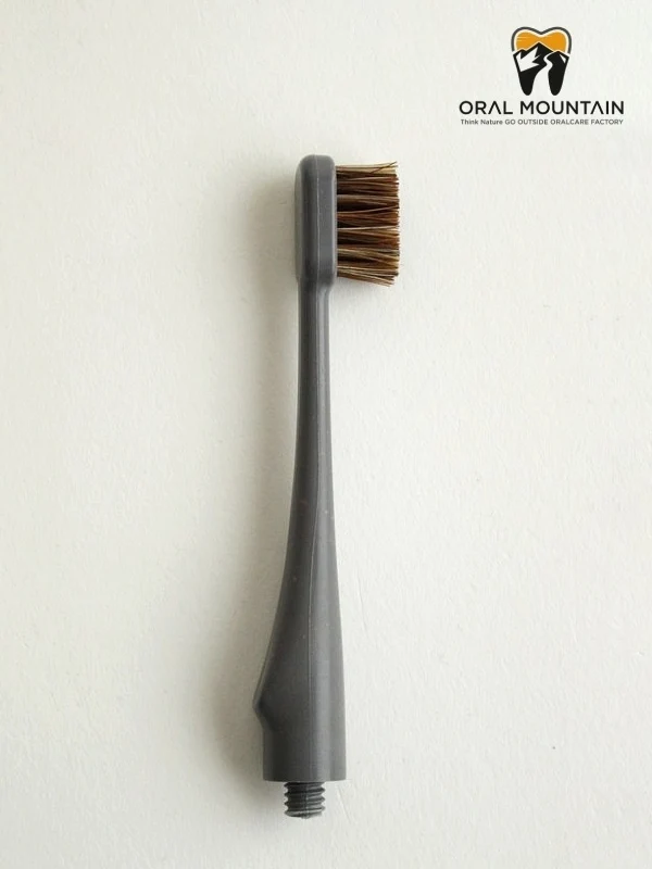 歯ブラシHEAD HYBRID BAMBOO 花馬毛 #グレー [OM-HB-GY-03]｜ORAL MOUNTAIN