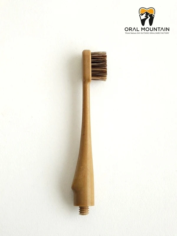 歯ブラシHEAD HYBRID BAMBOO 花馬毛 #サンド [OM-HB-SA-03]｜ORAL MOUNTAIN