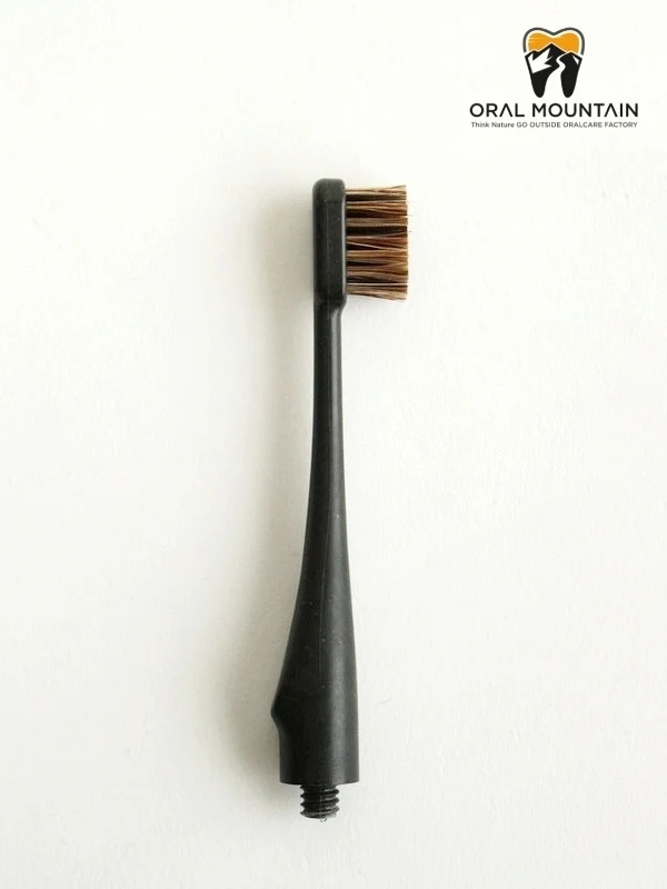 歯ブラシHEAD HYBRID BAMBOO 花馬毛 #ブラック [OM-HB-BLK-03]｜ORAL MOUNTAIN