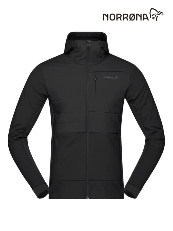 falketind Alpha90 insulated Zip Hood #Caviar [1803-23]｜Norrona