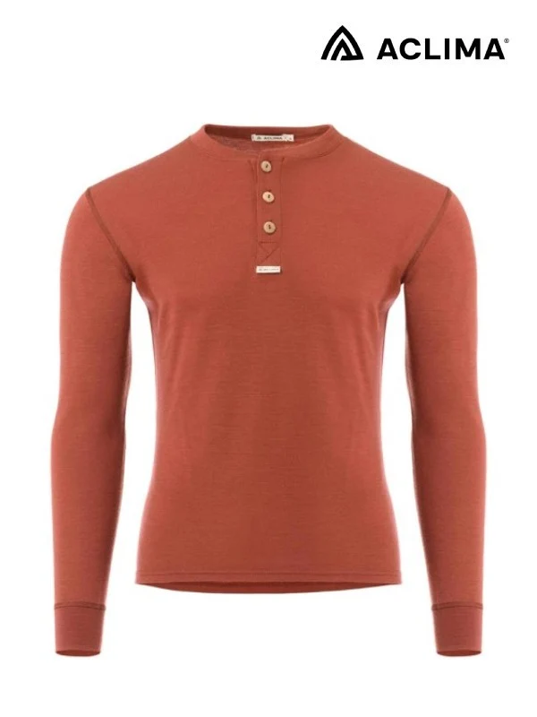 Warmwool Grandad Shirt [M] #Spiced Apple [101717]｜ACLIMA