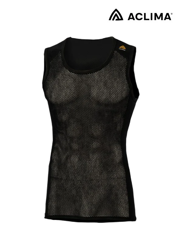 Woolnet Singlet [M] #Jet Black [LIMITED]｜ACLIMA