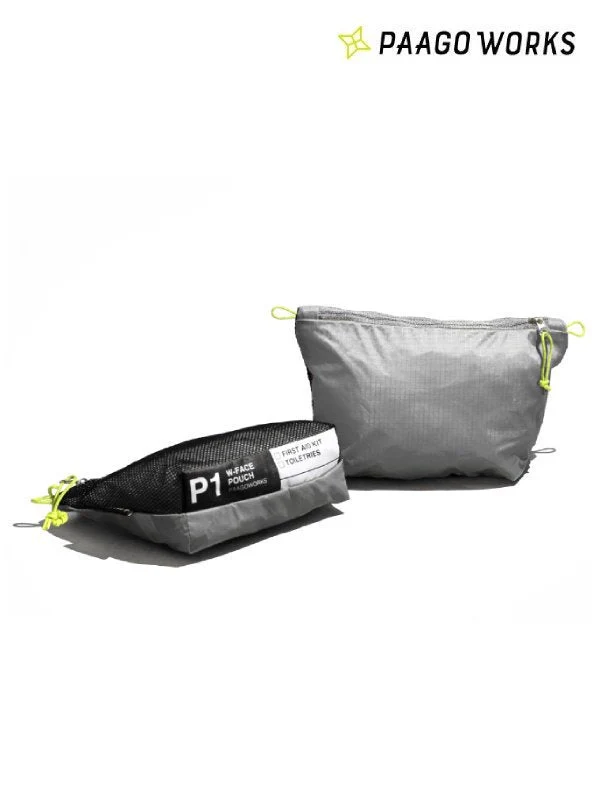 W-FACEポーチ1 #GRAY [US101GRY]｜PAAGO WORKS