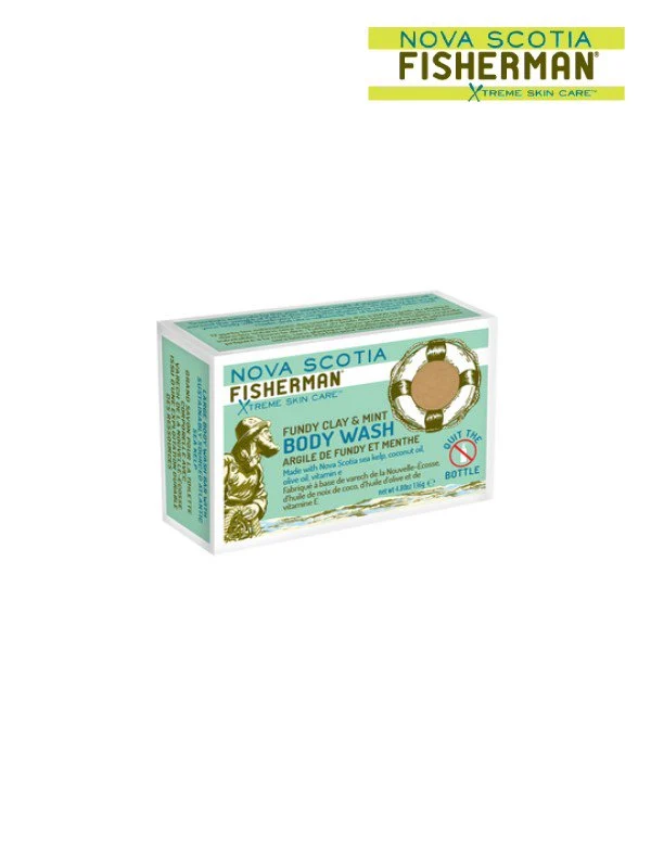 BODY WASH BAR #Fundy Clay&Mint [NS-SO-A2]｜NOVA SCOTIA FISHERMAN