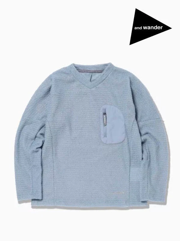 Women's alpha direct pullover #l.blue [5743244024] ｜andwander