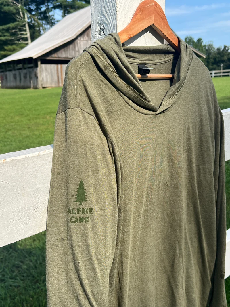 Green Hoodie Long Sleeved shirt