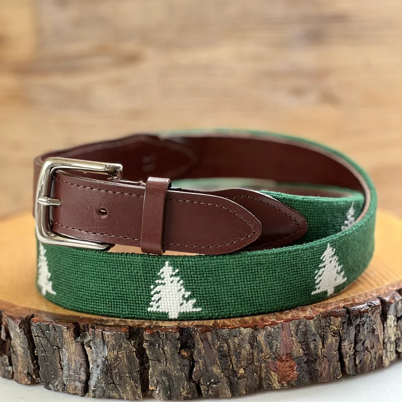 Alpine Needlepoint Belt