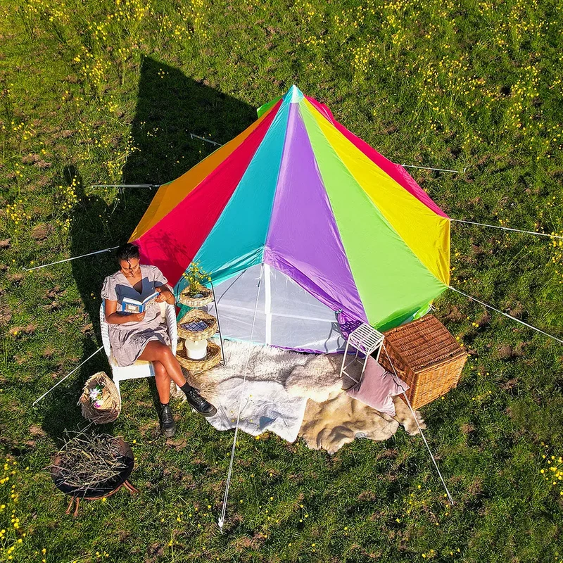 Multicolour Rainbow Classic Bell Tent