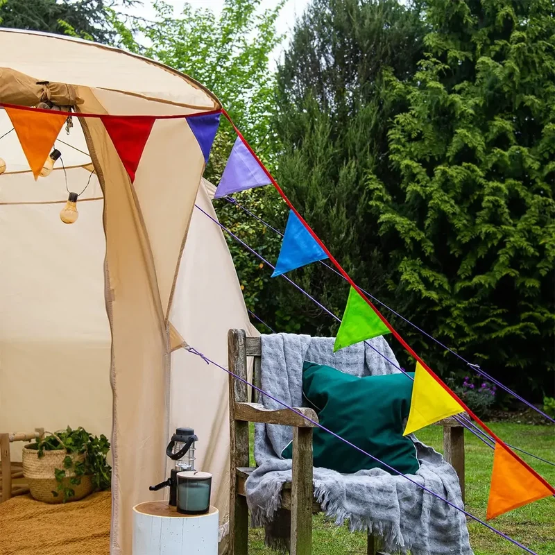 5m Cotton Camping Bunting