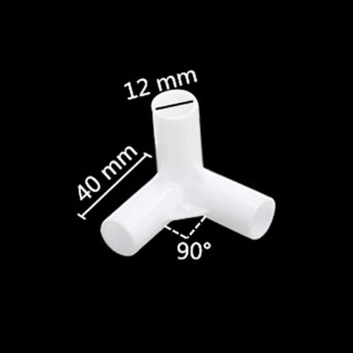 5 Pcs 12mm PVC Straight Elbow Cross Connector Joint 60 90 120 135 Degree Tee Connector