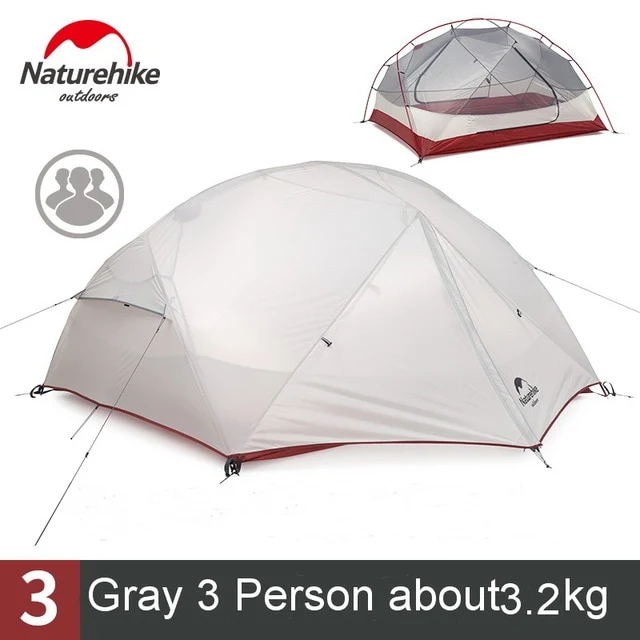 Naturehike 2 3 Person Waterproof Double Layer All Season Tent