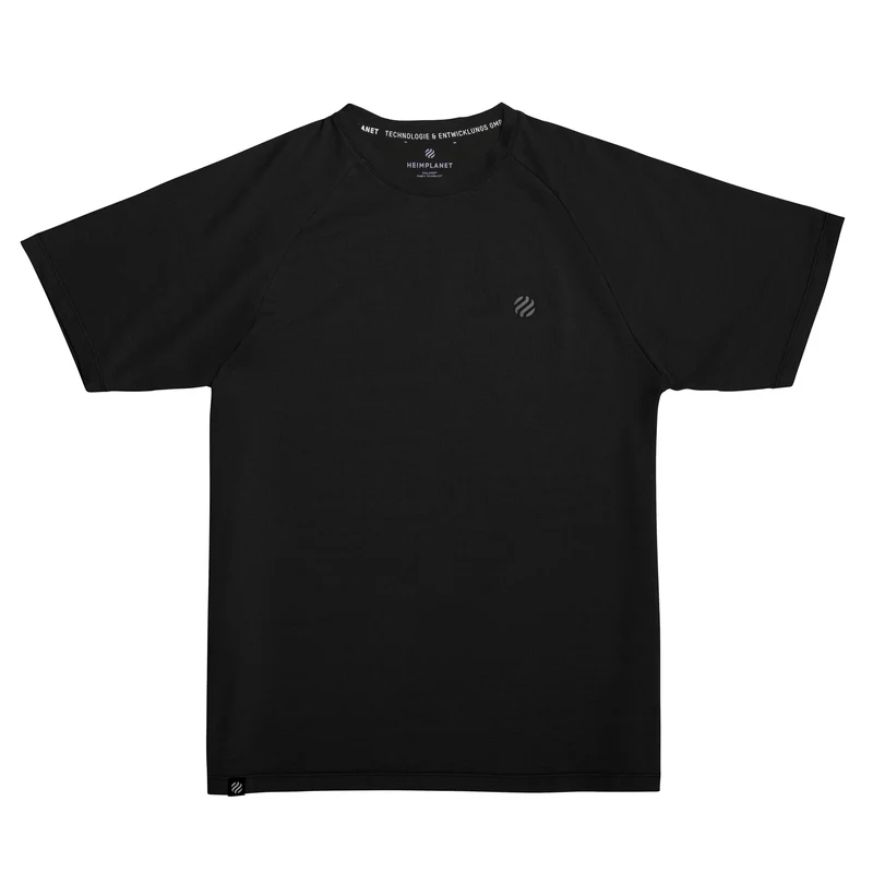COOLEVER Raglan Shirt, Reflective Logo Ball; Black