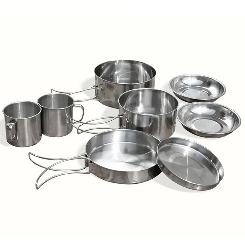 Stainless Steel Outdoor Camping Cookware