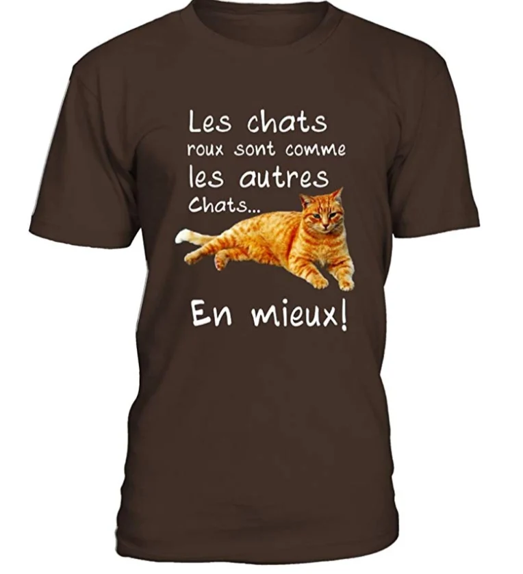 T-Shirt Les Chats Roux Homme