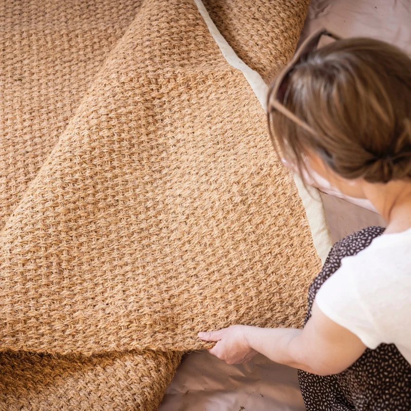 Halvmåneformade Kokos-mattor